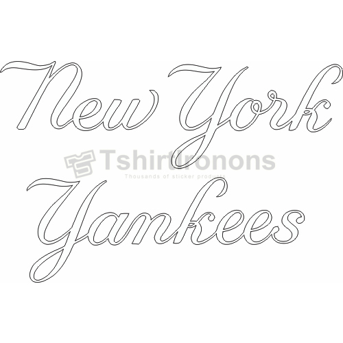New York Yankees T-shirts Iron On Transfers N1777